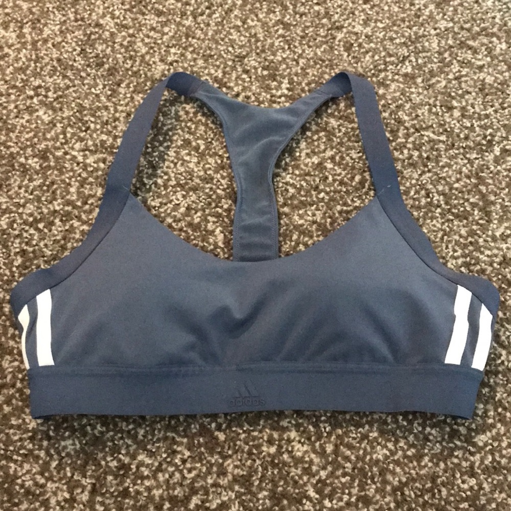 Blue Adidas Sports Bra